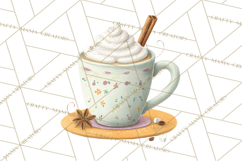 Pumpkin Spice Drinks Clipart PNG Autumn Coffee Product Image 5