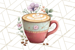Pumpkin Spice Drinks Clipart PNG Autumn Coffee Product Image 5