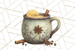 Pumpkin Spice Drinks Clipart PNG Autumn Coffee Product Image 5