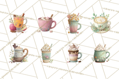 Pumpkin Spice Drinks Clipart PNG Autumn Coffee Product Image 4