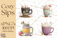 Pumpkin Spice Drinks Clipart PNG Autumn Coffee Product Image 1