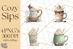Pumpkin Spice Drinks Clipart PNG Autumn Coffee Product Image 1