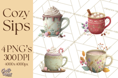Pumpkin Spice Drinks Clipart PNG Autumn Coffee Product Image 1