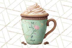 Pumpkin Spice Drinks Clipart PNG Autumn Coffee Product Image 3