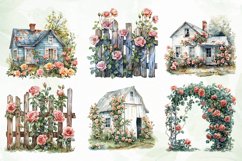 Cozy Spring Roses Sublimation Clipart Product Image 5