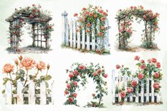 Cozy Spring Roses Sublimation Clipart Product Image 4