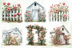 Cozy Spring Roses Sublimation Clipart Product Image 3