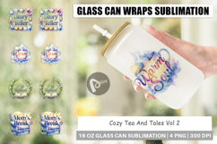 Tea &amp; Tales Mom Quotes Glass Can Product Image 1