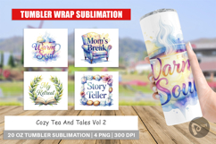 Tea &amp; Tales Mom Quotes Tumbler Product Image 1