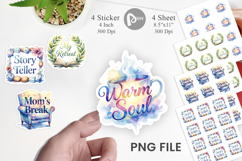 Tea &amp; Tales Mom Quotes Sticker Product Image 1