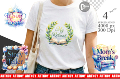 Tea &amp; Tales Mom Quotes Sublimation Product Image 1