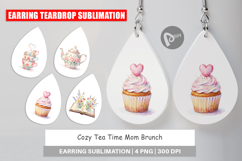 Cozy Tea Time Mom Brunch Earring Product Image 1