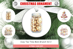 Cozy Tea Time Mom Brunch Ornament Product Image 1