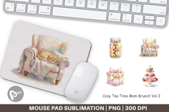 Cozy Tea Time Mom Brunch Mouse Pad Product Image 1