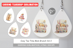 Cozy Tea Time Mom Brunch Earring Product Image 1