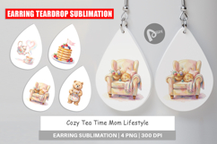 Cozy Tea Time Mom Lifestyle Earring Product Image 1
