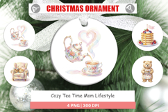Cozy Tea Time Mom Lifestyle Ornament Product Image 1