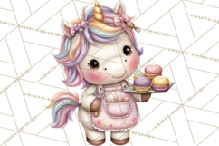 Cute Cozy Unicorn PNG Clipart for Reading, Tea and Relaxing Product Image 3
