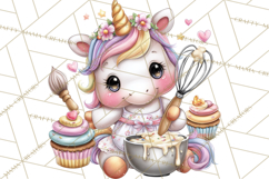 Cute Cozy Unicorn PNG Clipart for Reading, Tea and Relaxing Product Image 5