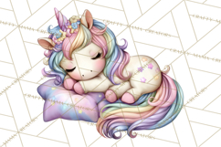 Cute Cozy Unicorn PNG Clipart for Reading, Tea and Relaxing Product Image 4