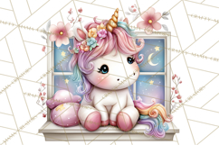 Cute Cozy Unicorn PNG Clipart for Reading, Tea and Relaxing Product Image 5