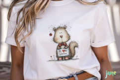 Cozy Valentine Animals Clipart Product Image 5