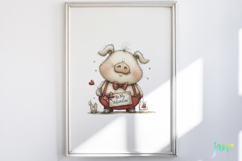 Cozy Valentine Animals Clipart Product Image 2