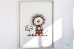 Cozy Valentine Animals Clipart Product Image 2