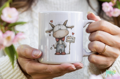 Cozy Valentine Animals Clipart Product Image 4