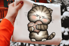Cozy Valentine British Shorthair Cat PNG Product Image 2
