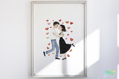 Cozy Valentine Couples Clipart Bundle Product Image 5