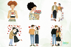 Cozy Valentine Couples Clipart Bundle Product Image 2