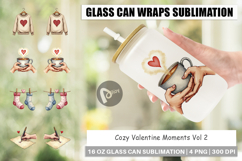 Cozy Valentine Moments Glass Can Product Image 1