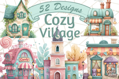 Cute Neighborhood Town Creator PNG Clipart Product Image 1