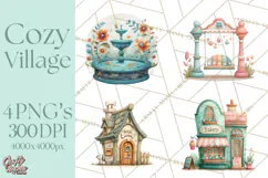 Cute Neighborhood Town Creator PNG Clipart Product Image 1
