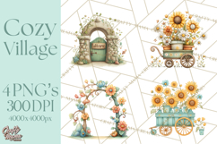 Cute Neighborhood Town Creator PNG Clipart Product Image 1