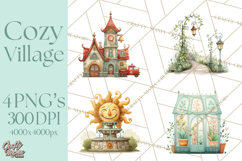 Cute Neighborhood Town Creator PNG Clipart Product Image 1