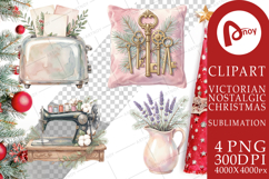 Cozy Vintage Holiday Hearth Sublimation Product Image 1