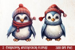 Cozy Winter Animals Clipart, Christmas Clipart Product Image 1
