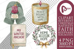 Cozy Winter Blessings & Faith Cheer Sublimation Product Image 1