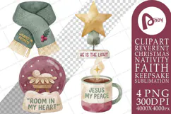 Cozy Winter Blessings & Faith Cheer Sublimation Product Image 1