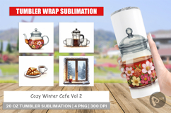 Cozy Winter Cafe Tumbler Product Image 1