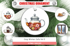 Cozy Winter Cafe Ornament Product Image 1