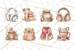 Cozy Winter Christmas Clipart Clip Art Illustrations Product Image 4