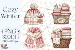 Cozy Winter Christmas Clipart Clip Art Illustrations Product Image 1