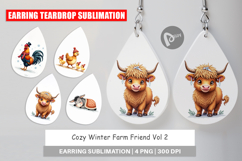 Winter Farm Friends Earring Product Image 1