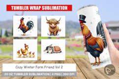 Winter Farm Friends Tumbler Product Image 1