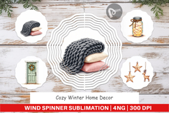Cozy Winter Home Decor Wind Spinner Product Image 1