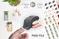 Cozy Winter Home Decor Sticker Product Image 1