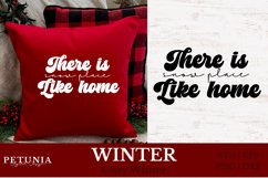 winter svg cut file being used as a christmas pillow print